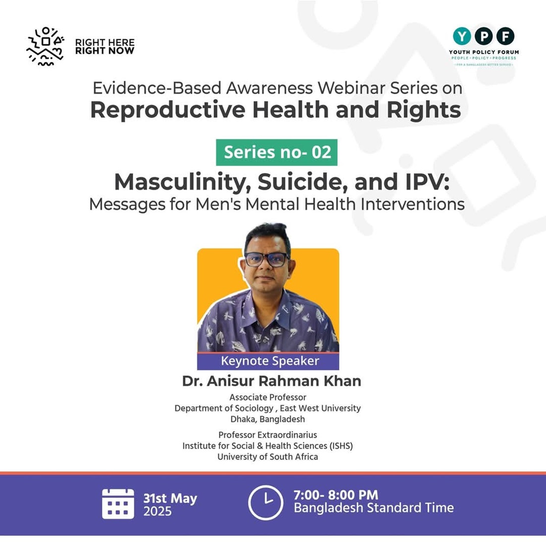 Keynote Speech on Masculinity, Suicide, and Intima