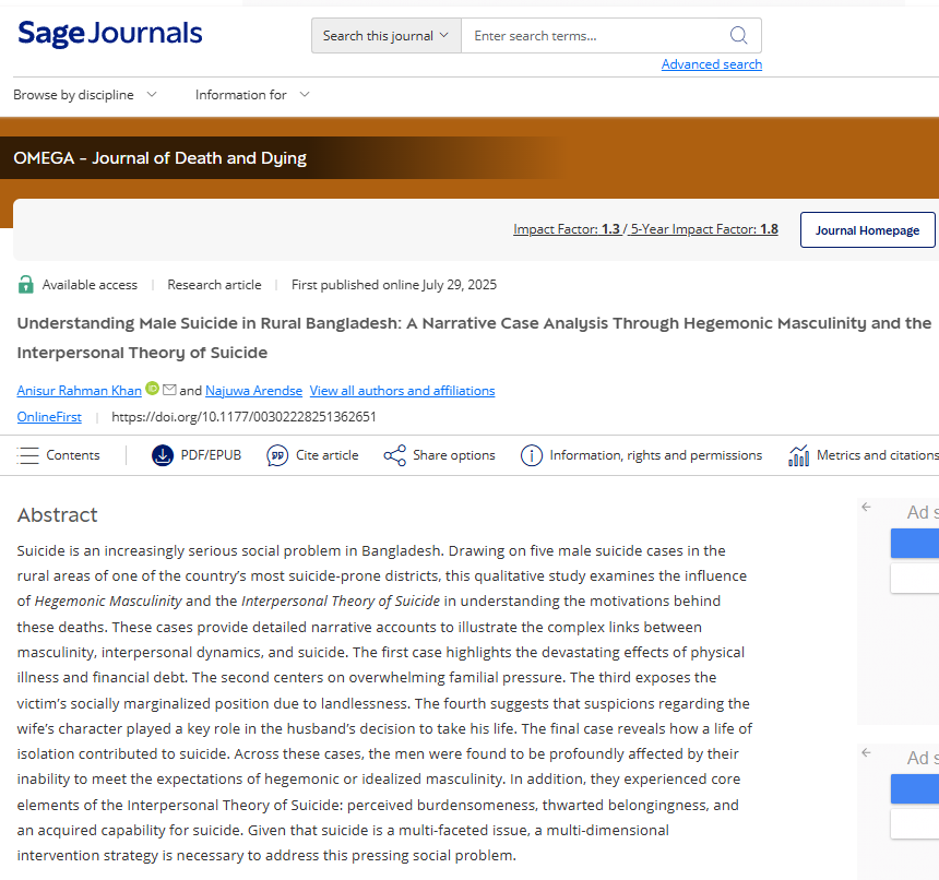 Faculty Publication | Understanding Male Suicide i