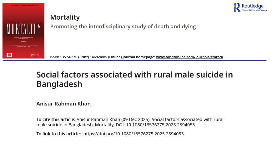 Faculty Publication | Rural Male Suicide in Bangla