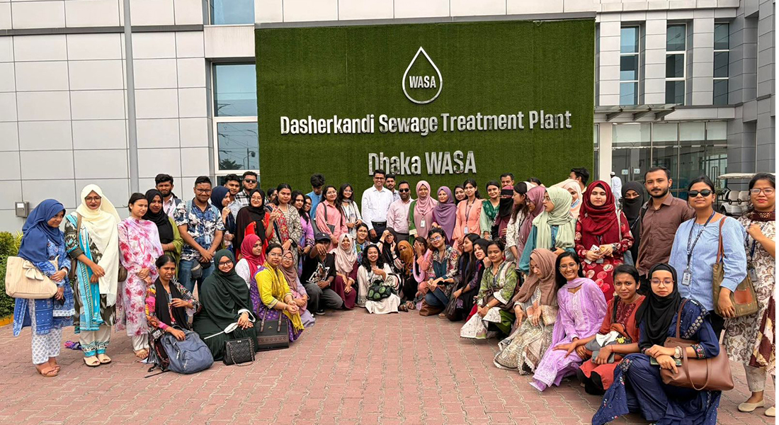Field Visit to Dasherkandi Sewage Treatment Plant: